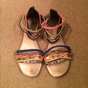 Qupid colorful sandals!