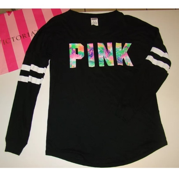🚫SOLD🚫NEW PINK VS OPEN BACK LONG SLEEVE SHIRT - Picture 2 of 4