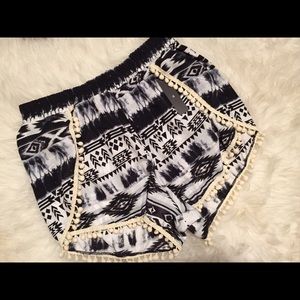 Black + White Aztec Short.