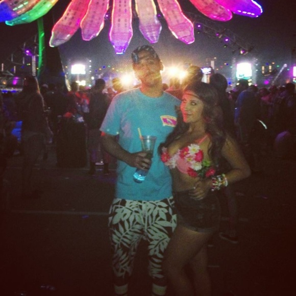 Handmade Flower Halloween Costume EDC Rave Bra - Picture 2 of 4