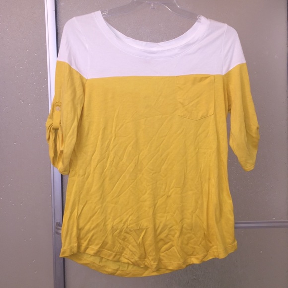 Color block 3/4 shirt