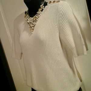 Simple Talbot's cable knit sweater