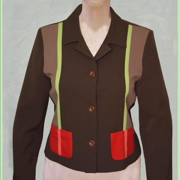 Women's Brown  Jacket by Harvey Benard.