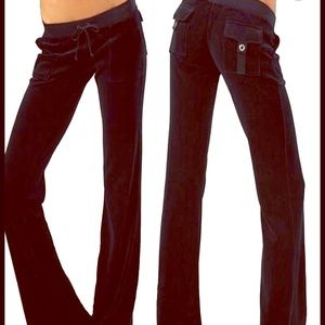 Juicy black velour pants