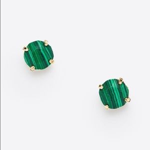 Ann Taylor Green Malachite stud earrings