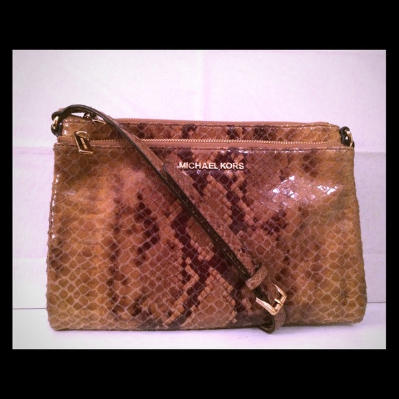 Michael Kors Medium Crossbody in Snake Print