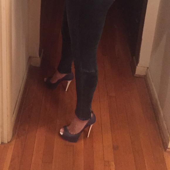 Lady Peep 150 Denim Pumps - Picture 3 of 4