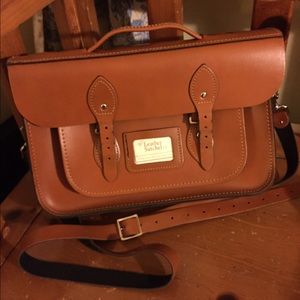 Leather Satchel Company 14" Satchel - Tan