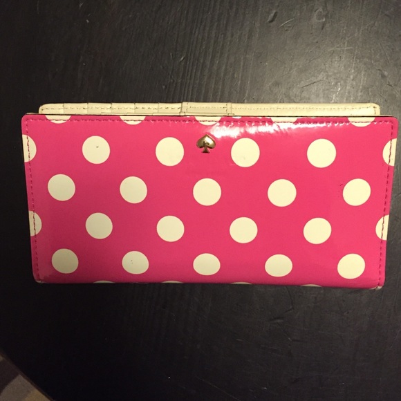 Kate Spade Carlisle St clutch wallet pink EUC