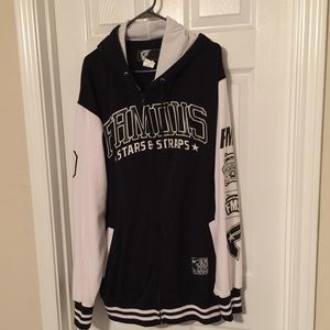 FAMOUS STARS & STRAPS HOODIE WITH ZIPPER