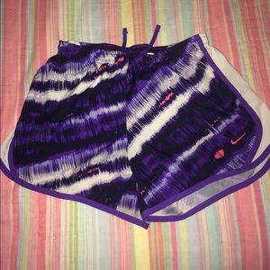 Nike running shorts.