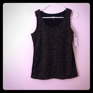 ANN TAYLOR LOFT Black Tank