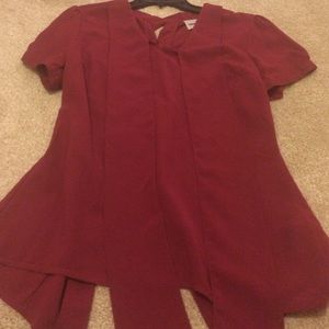 Beautiful burgundy blouse