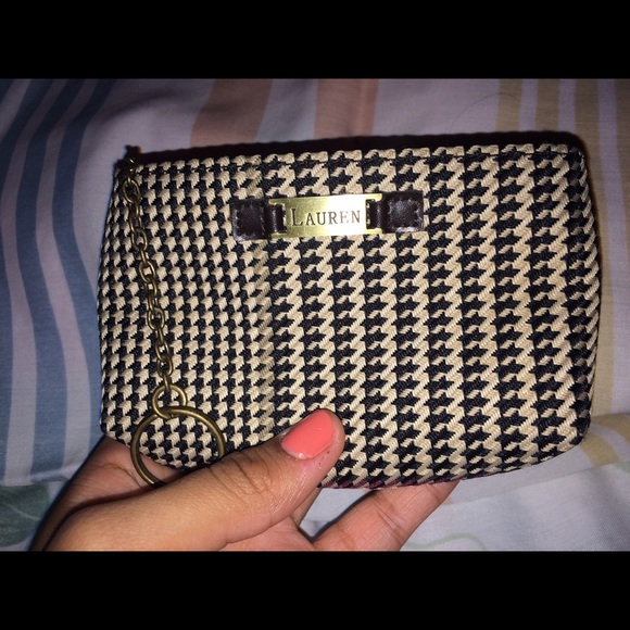 ٠Ralph Lauren houndstooth coin purse٠