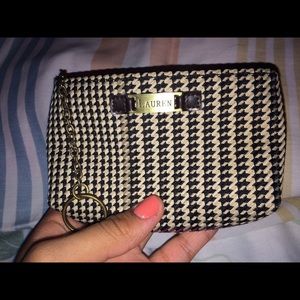 ٠Ralph Lauren houndstooth coin purse٠