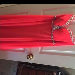 Pink prom dress