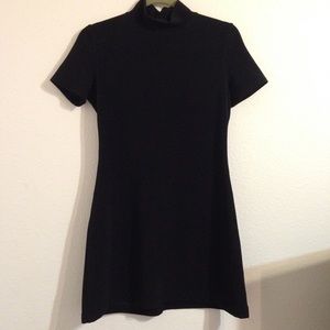 Limited Black Mock Neck Dress