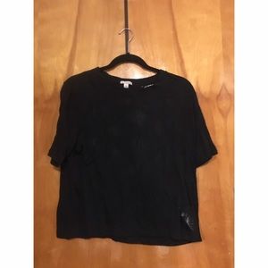 Black Daisy Crop Top (GAP)