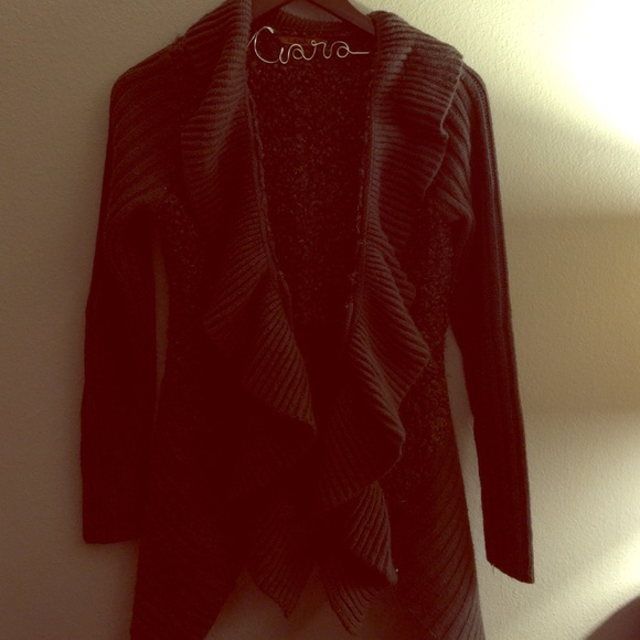 Ruffle Tinsle Cardigan