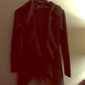 Ruffle Tinsle Cardigan