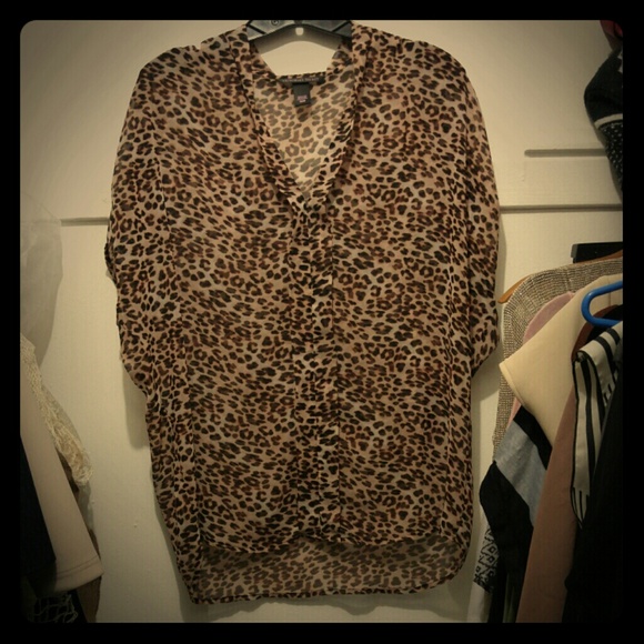 Victoria's secret leaopard print blouse