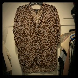 Victoria's secret leaopard print blouse