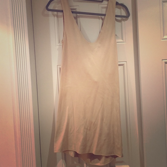 Low back nude dress