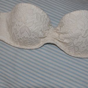 Victoria's Secret white lace bikini top