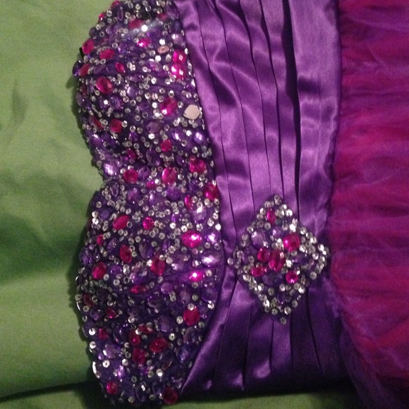 Pink and purple homecoming dress - Picture 3 of 4