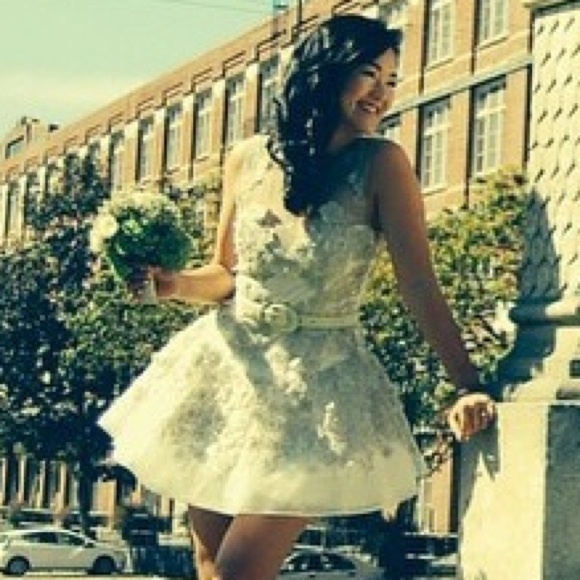 one-of-a-kind white party dress
