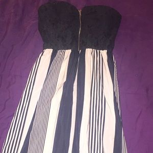 Long maxi strapless dress