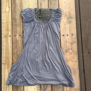 Dulce Carola | strapless Flowy dress