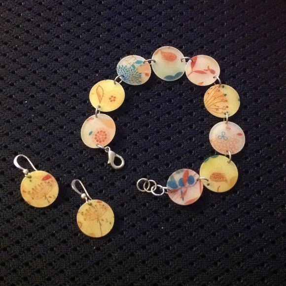 Earrings and Bracelet