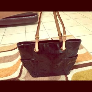 Michael Kors black logo handbag