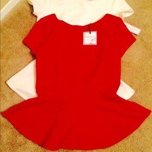 2 Cute classy bisou bisou tops very professional