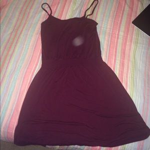 H&M maroon basic dress