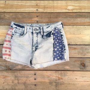 Mossimo | American flag high rise shorts