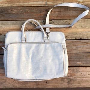 Bueno | faux croc skin lap top bag