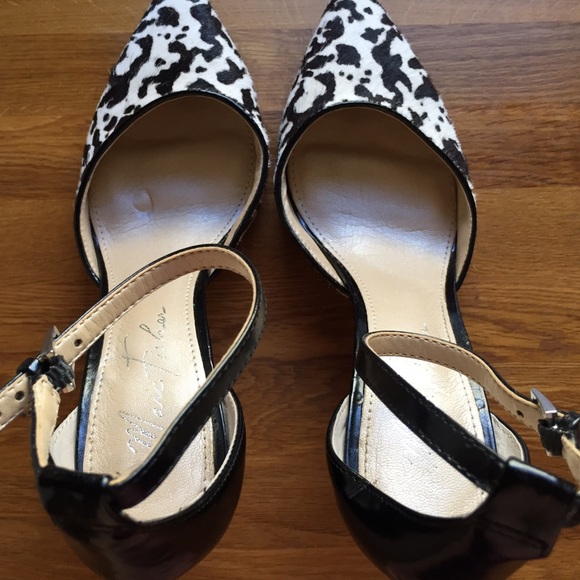 Marc Fisher Cow Print Heels - Picture 3 of 4
