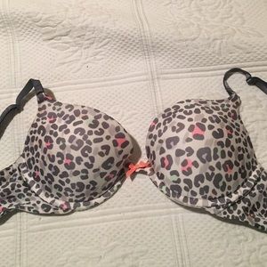 Multi colored leopard print bra