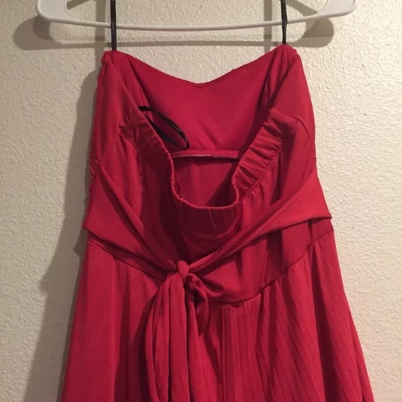 Speechless red chiffon maxi prom dress size L - Picture 3 of 4