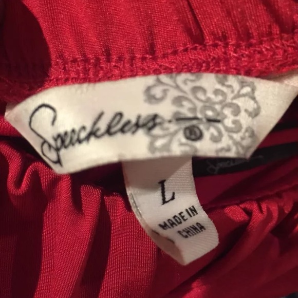 Speechless red chiffon maxi prom dress size L - Picture 4 of 4