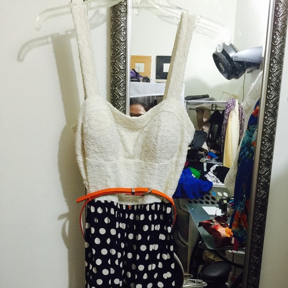 Women poka dot dress very cute Likeky new