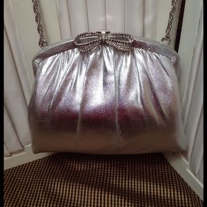 Vintage HL Harry Levine Silver Evening Purse