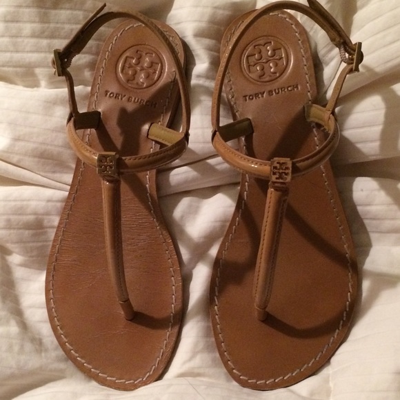 Tory Burch tan leather sandals