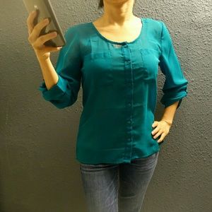 NWT sheer shirt