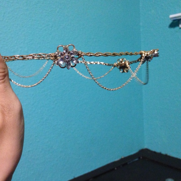 Gold wire headband/crown