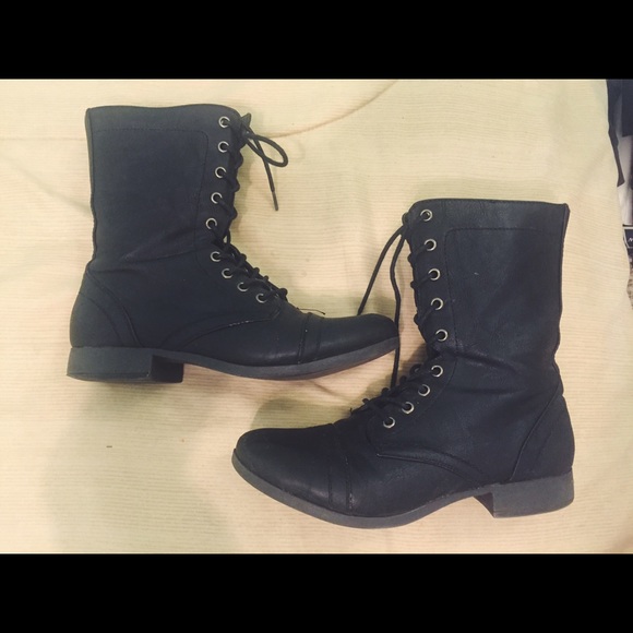 Black Combat Boots