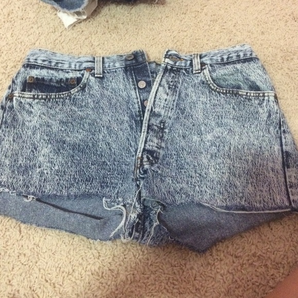 Denim shorts