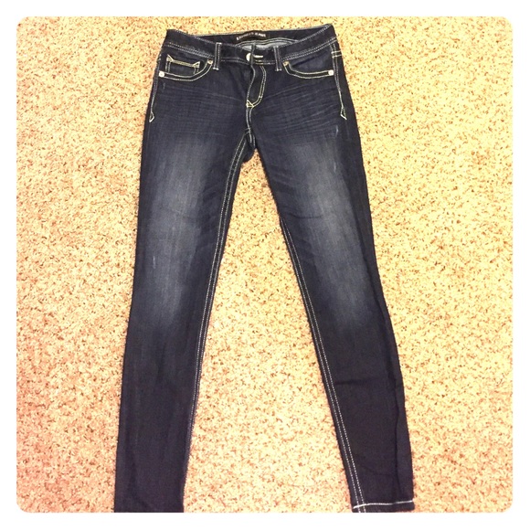 Dark Wash EXPRESS Skinny Jeans